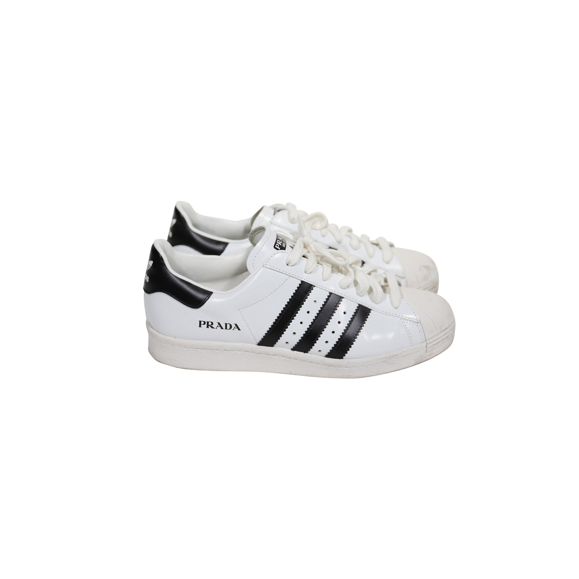 Adidas La Marque aux 3 Bandes White Shell Toe Superstar Sneakers  Men6.5=women 8 | eBay